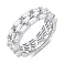 Серебряное кольцо с россыпью из фианитов (арт. 7501/6992) – изображение 1