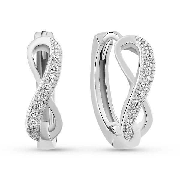 Серьги из серебра Бесконечность (арт. 7502/10005/15) – изображение 1