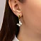 Золотые серьги Francelli Бабочки (арт. 109736жкмг) – изображение 2