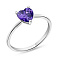 Серебряное кольцо с аметистом (арт. 7501/618Акп) – изображение 1