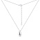Серебряное колье с подвеской капля (арт. 7507/2416) – изображение 2