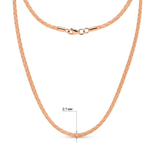 Шелковый шнурок с золотыми вставками (арт. 17202.5-10) – изображение 5