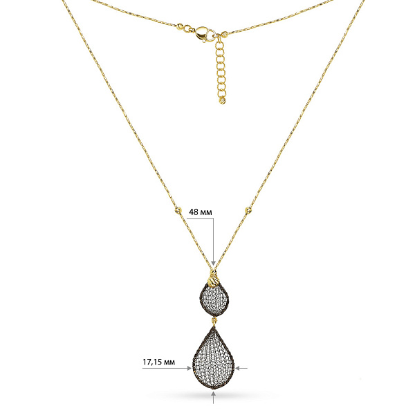 Золотое колье Francelli (арт. 351330жкр) – изображение 3