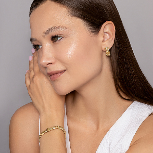 Серьги из желтого золота (арт. 1091950ж) – изображение 4