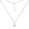 Серебряное колье Сердце (арт. 7507/1969) – изображение 2