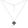 Серебряное колье с черными фианитами (арт. 7507/2386/10ч) – изображение 3