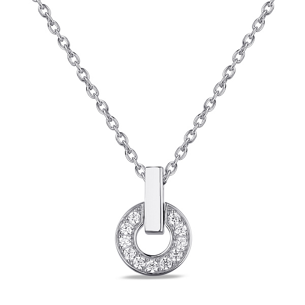 Серебряное колье с фианитами (арт. 7507/1644) – изображение 1