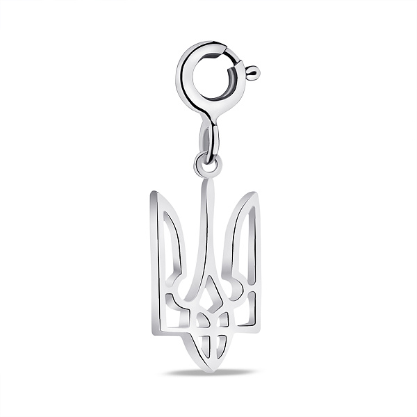 Серебряный подвес Герб Украины-Трезубец (арт. 7503/1029шпю) – изображение 1