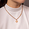 Золотое колье Сердце (арт. 353025) – изображение 2