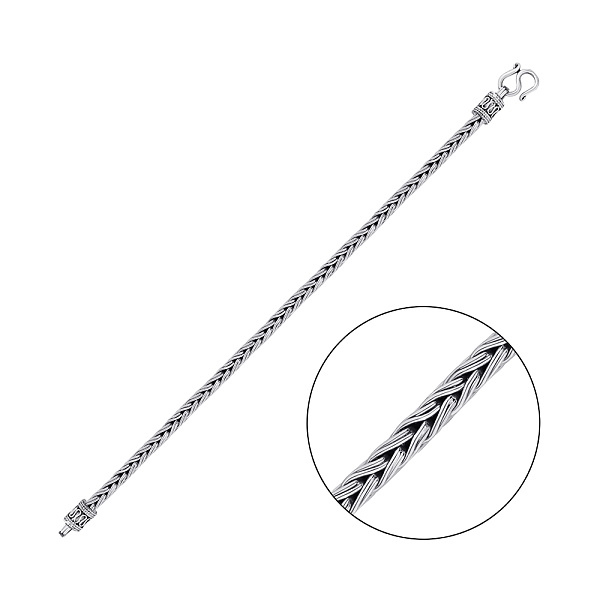 Серебряный браслет плетения Спига (арт. 7909/3847) – изображение 1