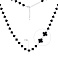 Серебряное колье Клевер с ониксом (арт. 7507/2371/8о) – изображение 2
