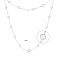 Серебряное колье Клевер с перламутром (арт. 7507/1067/7п) – изображение 2