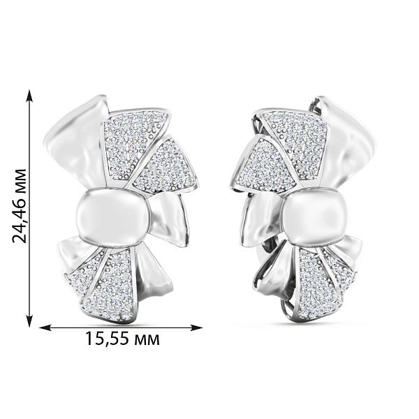Серьги из золота Francelli (арт. С111361040б) – изображение 4