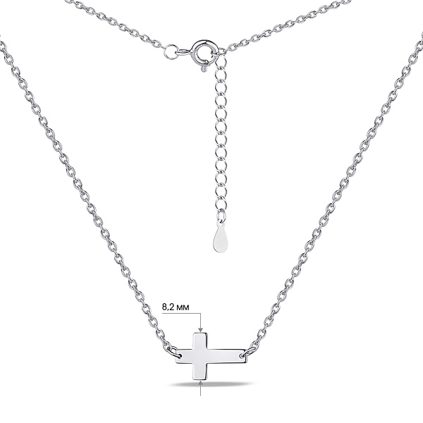 Колье из серебра Крестик (арт. 7507/1970) – изображение 3