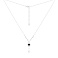 Серебряное колье Клевер с ониксом (арт. 7507/2393о) – изображение 2