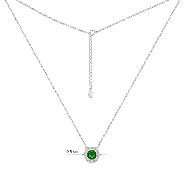 Серебряное колье с альпинитом (арт. 7507/2578аз) – изображение 3