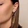Длинные золотые серьги Francelli (арт. 1091353жкр) – изображение 2
