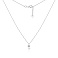 Серебряное колье Ключик с фианитом (арт. 7507/968) – изображение 2