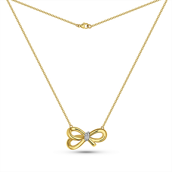 Колье из желтого золота Бантики Francelli (арт. е352976жб) – изображение 2