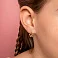 Золотые серьги Бабочки  (арт. 110710) – изображение 2