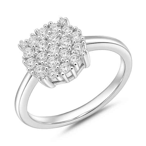 Серебряное кольцо с фианитами (арт. 7501/8819) – изображение 1