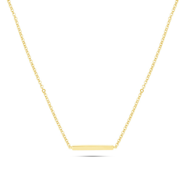 Золотое колье в желтом цвете металла с фианитом (арт. 351460жкр) – изображение 1
