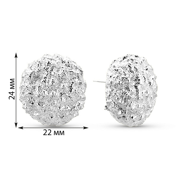 Серьги из белого золота Francelli (арт. е1091764б) – изображение 3