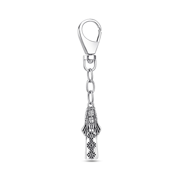 Серебряный брелок кукла-мотанка (арт. 7910/055бю) – изображение 1
