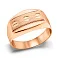 Массивная печатка из красного золота (арт. 180564) – изображение 1