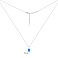 Серебряное колье с подвеской с опалом (арт. 7507/2620Пос) – изображение 3