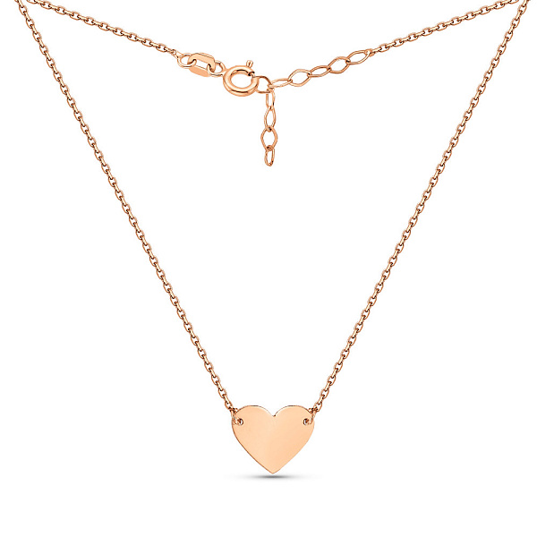 Золотое колье Сердечко (арт. 352400/1) – изображение 2