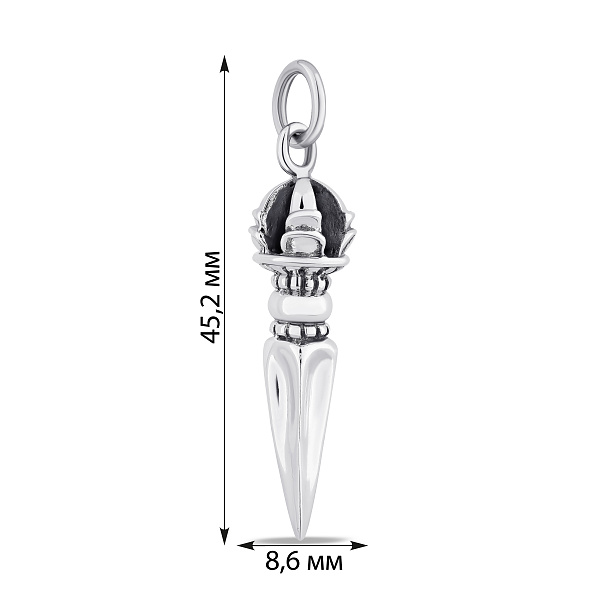 Серебряный подвес без камней (арт. 7903/4474) – изображение 2