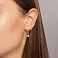 Сережки Шарики из красного золота (арт. 1101031) – изображение 2