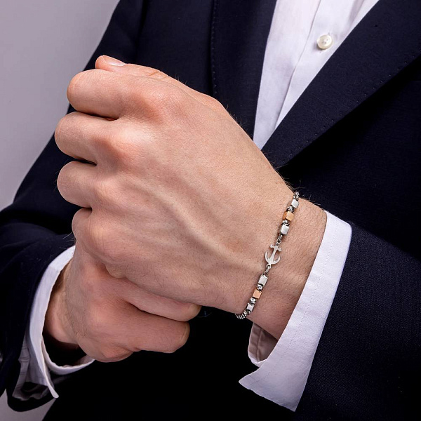 Браслет из серебра без камней (арт. 7509/4501бк) – изображение 2