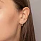 Золотые серьги конго с фианитами (арт. 110272) – изображение 2