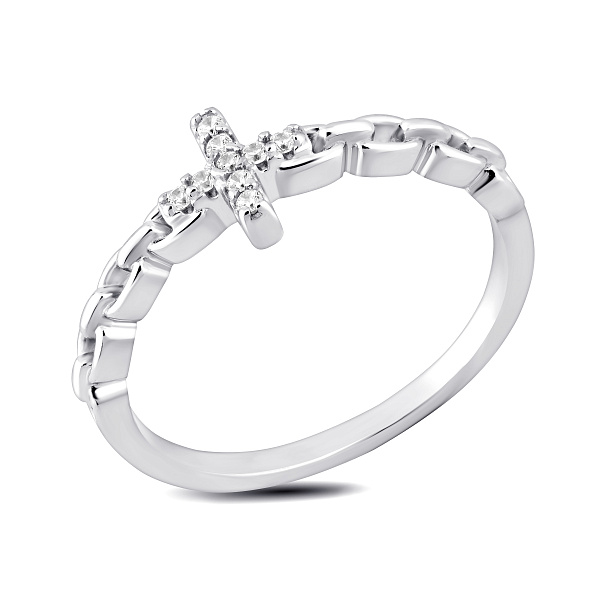 Серебряное кольцо с фианитами (арт. 7501/8350) – изображение 1