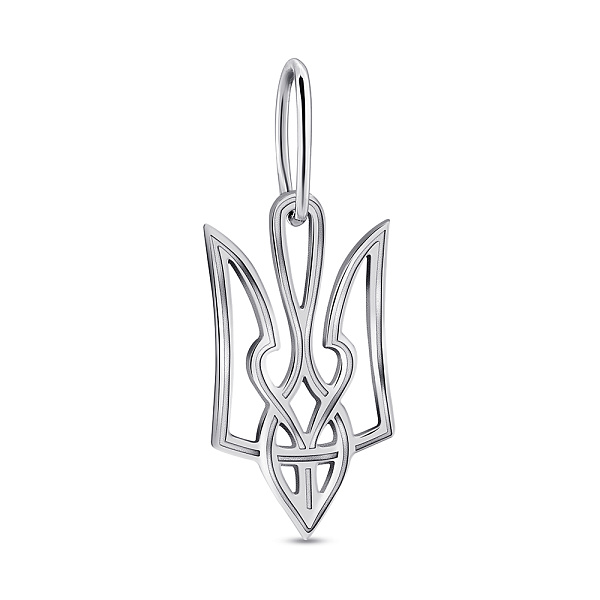 Серебряный подвес Герб Украины (арт. 7903/А001/2пю) – изображение 1