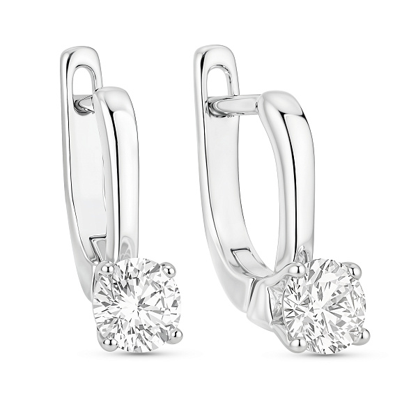 Сережки зі срібла з фіанітами (арт. 7502/101217) – зображення 1
