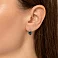 Серьги золотые с топазом лондон и фианитами (арт. 110856Пл) – изображение 2
