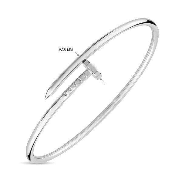 Серебряный женский браслет «Гвоздь» (арт. 7509/2060) – изображение 2