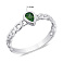 Серебряное кольцо с зеленым альпинитом (арт. 7501/6488аз) – изображение 2