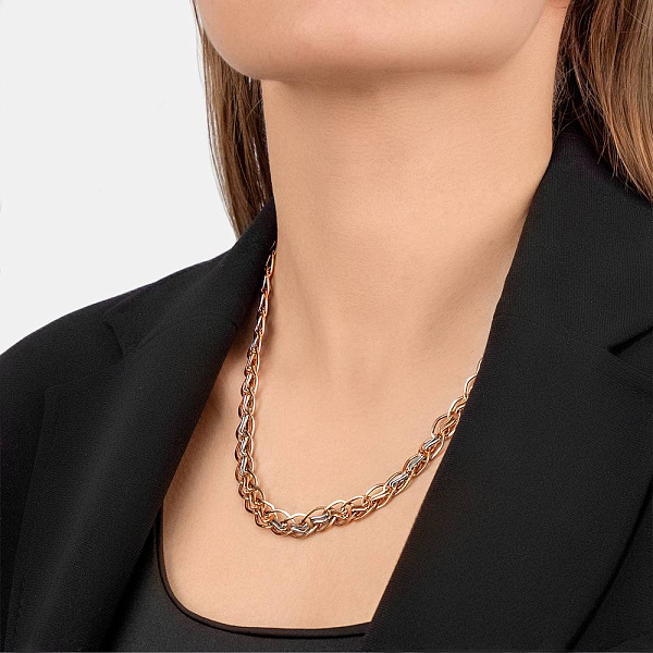 Колье из красного и белого золота (арт. 351270кб) – изображение 2
