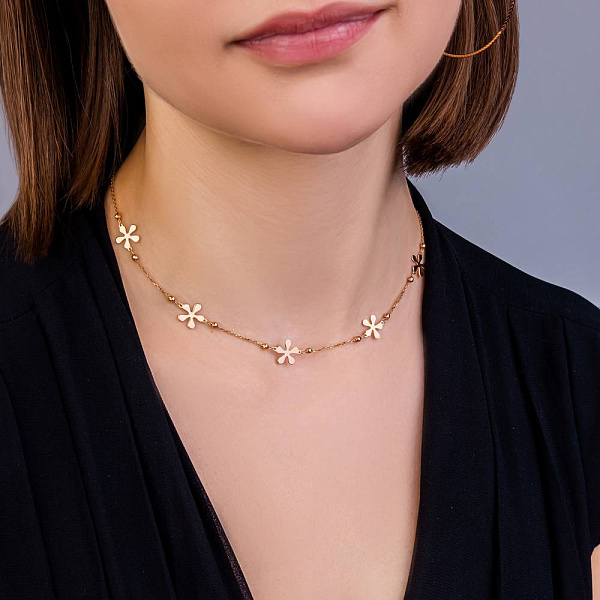 Колье из красного золота (арт. 352620) – изображение 3