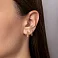 Золотые серьги с фианитами (арт. 110707) – изображение 2