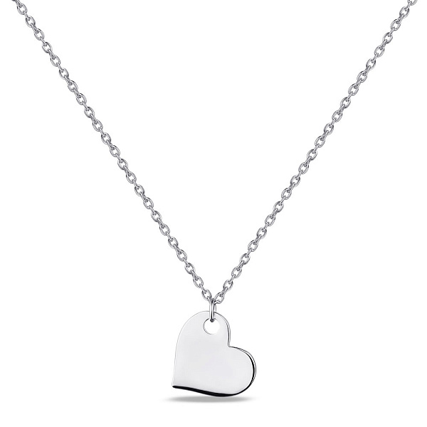 Серебряное колье Сердце (арт. 7507/1969) – изображение 1