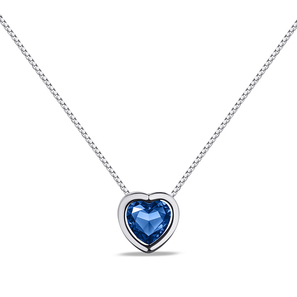 Серебряное колье с синим альпинитом (арт. 7507/648/2ас) – изображение 1