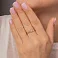 Помолвочное кольцо из золота с бриллиантом (арт. К011099005) – изображение 3