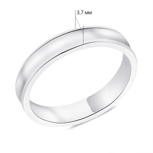 Серебряное кольцо без камней (арт. 7501/6124) – изображение 2