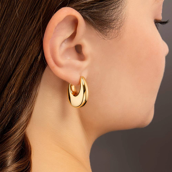 Серьги кольца из золота Francelli (арт. е108237/20ж) – изображение 4