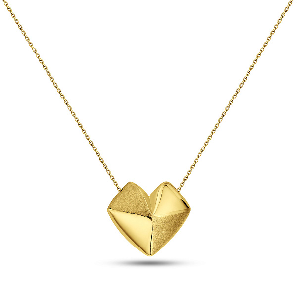 Золотое колье Сердце Francelli (арт. 361425жм) – изображение 1